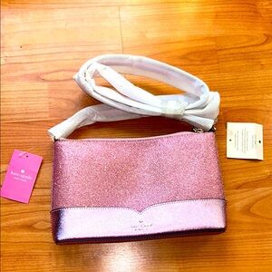Kate Spade Pink Glitter Crossbody Bag